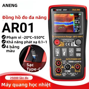 Máy Đo Vạn Năng Thông Minh ANENG AR01 Tích Hợp Camera Nhiệt 2 Trong 1 Sạc USB Type-C Đo Điện Áp Dòng Điện Xoay Chiều/một Chiều Kỹ Thuật Số 1000V 250MOhm