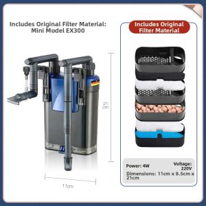 AMTRA | Wall-Mounted Aquarium Filter with Pump and Water Purification