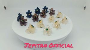 Jepit Rambut Elegan Bunga Daisy & Jepit Poni