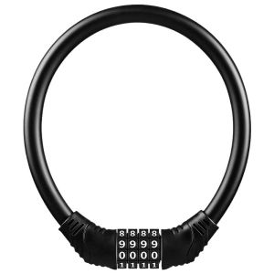 Reinforced 4 Digit Combination Security Cable Lock Anti-theft Portable Code Lock for Mountain Road Bike Motorcycle Cycling