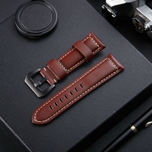 20mm 22mm 24mm 26mm Durable Matte Retro Leather Watch Strap Replacement for Universal Watch Bracelet Accessories with Tool