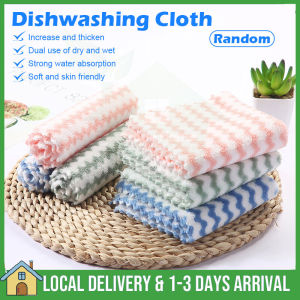 Kitchen Towels / Multipurpose Cleaning Cloth / Coral Fleece Wipes / Cleaning Towel Cloth Household / 吸水洗碗布不沾油百洁布 拖把夹布