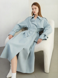 D-PLAY | Loose Turn-down Collar Trench Coat