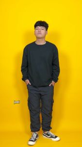Troveast Comfy Daily Crewneck Sweatshirt Cotton Series Ash Grey