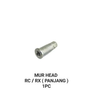 Mur Head RC (Panjang) Harga Per PCS - Mor Mur Nut Cop Blok Cylinder Silinder Baut Baud Head Nanas M8 Drat 8mm Kunci 12 Crystal Force 1 F1 F1z Fiz F1zr Fizr RX King GL 100 GL 125 GL Pro GL Max Neotech