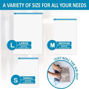 1/5/10pcs Vacuum Bags for Storing Clothes Suitable for Luggage and Essential Travel Compression Bag Clothing Storage Organizer