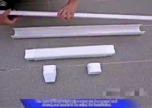 PVC Air Conditioning Cover Pipe Vc Molding / Cladding For air conditioners below 3hp
