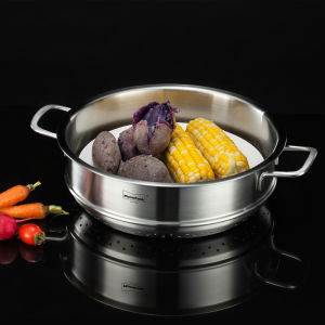 Mu Kitchen Steamer Household 304 Stainless Steel Steamer Steamer Steaming Rack Steamed Bread Handy Gadget Heightened Steam Compartment Steamer Support