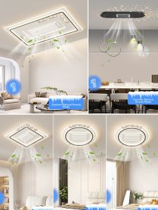 HAOZHAO | Modern Minimalist Style Ceiling Fan Light with Leafless and Temperature Regulation Features