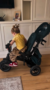 Xe đạp 3 bánh cho bé từ 9 tháng tuổi trở lên bằng thép bọc vải KINDERKRAFT - EASYTWIST