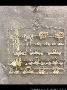 Wall Mounted Large Capacity Multiple Layers Hair Accessories Organizer