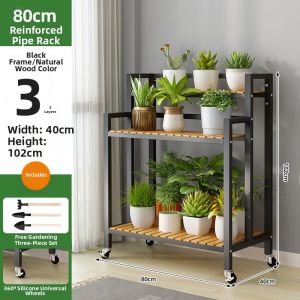 Multilevel Floor-standing Planter Shelf