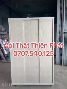 Tủ Quần Áo 3 cánh lùa Chất Liệu Nhựa Đài Loan Cao Cấp - Miễn Phí Giao Hàng Tận Nơi HCM
