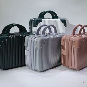 SAFARI 14-inch Mini Luggage Hand Suitcase Portable Cosmetic Case Travel Case Makeup Small Box Bag Lightweight Hanging Suitcase Password Box