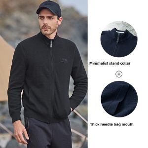 Jeep | Jeep Mens Early Autumn Wool Knitted Casual Outdoor Loose Fitting Warm Skin-friendly Top Fashionable Long Sleeve Sweatshirt