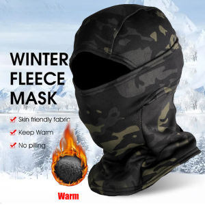 Winter Fleece Camouflage Balaclava | Full Face Ski/Cycling/Motorcycle Mask | Warm Cold-proof Outdoor Gear | Helmet Lining