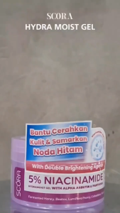 SCORA 5% Niacinamide Hydramoist Gel - 40ml I Scora moisturizer 25% d-panthenol