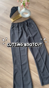 DEEM Flared Pants Wide Leg Trousers Wanita Seluar Panjang