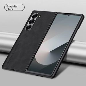 Retro Busienss Ultra Slim Sheepskin Leather Phone Phone Case for Samsung Galaxy Z Fold 8 Ultra 7 6 5 4 3 5G Anti-drop Back Cover
