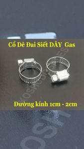 20 Cổ dê siết dây dẫn gas - Đai siết INOX siết các ống có đường kính từ 1cm đến 2cm