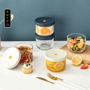 Hộp chân không đựng thức ăn thủy tinh chịu nhiệt lọ đựng gia vị thủy tinh FEEKA chống ẩm có thể xếp chồng
