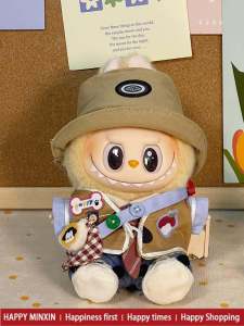 Labubu Doll Clothes Vinyl Toys Plush Dolls Trendy Style Collectible Figures Third Generation Labubu Outfits Bubblelicious Clothes