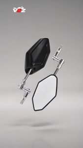 V2Z Motorcycle Rearview Mirror for Honda Models - CNC Aluminum Alloy HD Mirror Surface Easy Installation 360° Rotatable