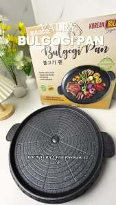 BULGOGI PAN Alat panggang grill pan wajan roasted pemangggang anti lengket barbeque granit marble valry 32 CM