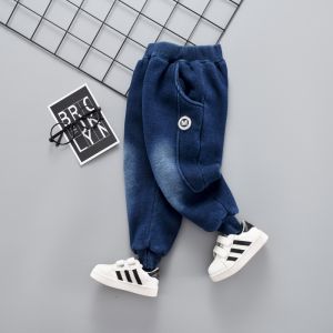 Quần Dài Thể Thao Lót Lông Cừu Dày Hai Lớp Cho Bé Trai Quần Dài Cotton Mùa Đông Quần Dài Cotton Thoải Mái Cho Trẻ Em