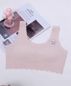 PRINCESS KESLI Baju Dalam Budak Perempuan Girls Kids Bra Singlet Ice Silk Student Sport Underwear Summer