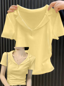 ZUKUN | Slim Fit Womens Short Sleeve Polo Shirt 2025 New Style