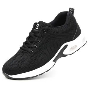 Steel Toe Safety Shoes Men Women Security Protection Work Shoes Lightweight Safety Boots Air Cushion Indestructible Shoes