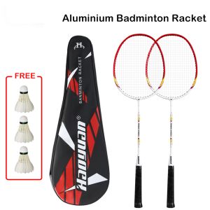 Badminton Racket 6pcs Sports Fitness Rackets Professional aluminum Alloy Badminton Racket training racket equipment racket Adult Children Racket with 3 Shuttlecocks and Carrying Bag Shuttlecock 羽毛球拍 2个