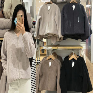 2023 Thu Đông Nữ Cổ Chữ V Dài Tay Giả Cừu Lông Cừu Đơn Mảnh Quần Áo Làm Việc Có Túi Cho Tiệc Sinh Nhật