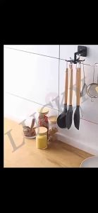 100% Original JCAM Kitchen Wall-mounted Hook 360° Rotating Hanger Universal 6-Claw Fitting Bathroom Hook