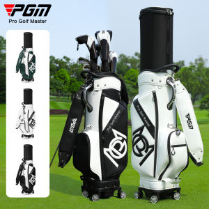 PGM QB157 Golf Bag Mens Hard Shell Telescopic Bag Universal Four Wheel Flat Push Air Transport Golf Bag