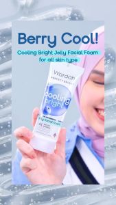 Wardah Perfect Bright Cooling Bright Jelly Facial Foam 100ml - Sabun Cuci Muka Wardah