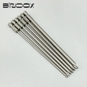 6Pcs Cross Screwdriver Bits Set 1/4 Hex Shank Phillips Head Wind Drill Magnetic Socket Wrench PH1 PH2 150mm Tool for DIY Repair