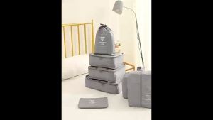 ISLAND ELEPHANT 7/8/9 pcs Waterproof Storage Bag Set Clothes Toiletries Travel bag