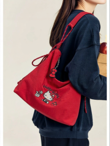 TOUTOU | Red Commuter Crossbody Large Tote Bag