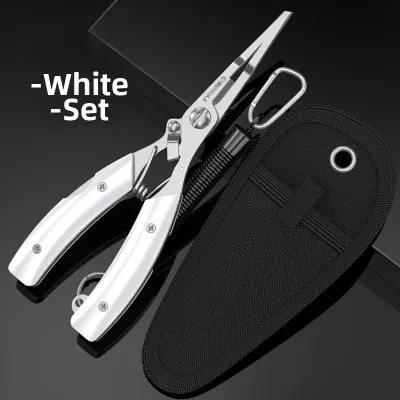 Extended Multifunction Fishing Pliers and Hook Remover