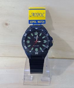 JAM TANGAN AOPOL NO.1730 ORIGINAL TERBARU WATERESIS TALI RUBBER PRIA DIAMETER 43mm FREE BATRAI CADANGAN (Andre What 97)