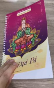 Vở chép Kinh Chú Đại Bi sổ chép kinh Chú Đại Bi in chữ mờ loại cao cấp dày dặn (TẶNG KÈM BÚT) - Tô Tâm Quang Biên Soạn