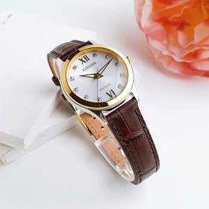 ĐỒNG HỒ NỮ CHÍNH HÃNG Citizen EM1018-24A Eco-Drive LTR Womens Gold