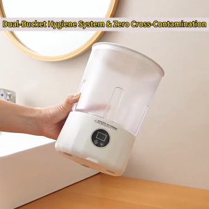 Mini Washing Machine Portable Rechargeable Double Barrel Compact Washer for Socks Underwear Travel Dorm Home Use (Wireless)