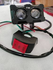 Lampu Tembak Sorot SQL 2Mata - Lampu Tembak 2Mata HiLow Putih-Kuning