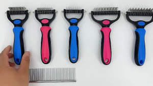 Pet double-sided detangling comb dog comb cat grooming and hair removal cat comb pet supplies