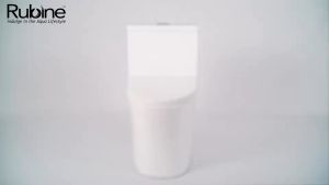 Rubine 3.0 Toilet Bowl Rimless One Piece Toilet Bowl Soft Closing Seat Funnel