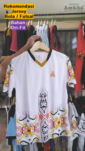Jersey Bola Dayak Borneo Bisa Sablon Nama Sendiri Baju Olahraga Futsal Pria Dewasa - Amkha Company