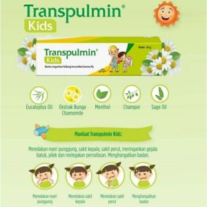Transpulmin Baby Kids Balsem Bayi Anak Meredakan Gejala Flu Batuk Sakit Perut Nyeri Punggung - 10gr / 20gr